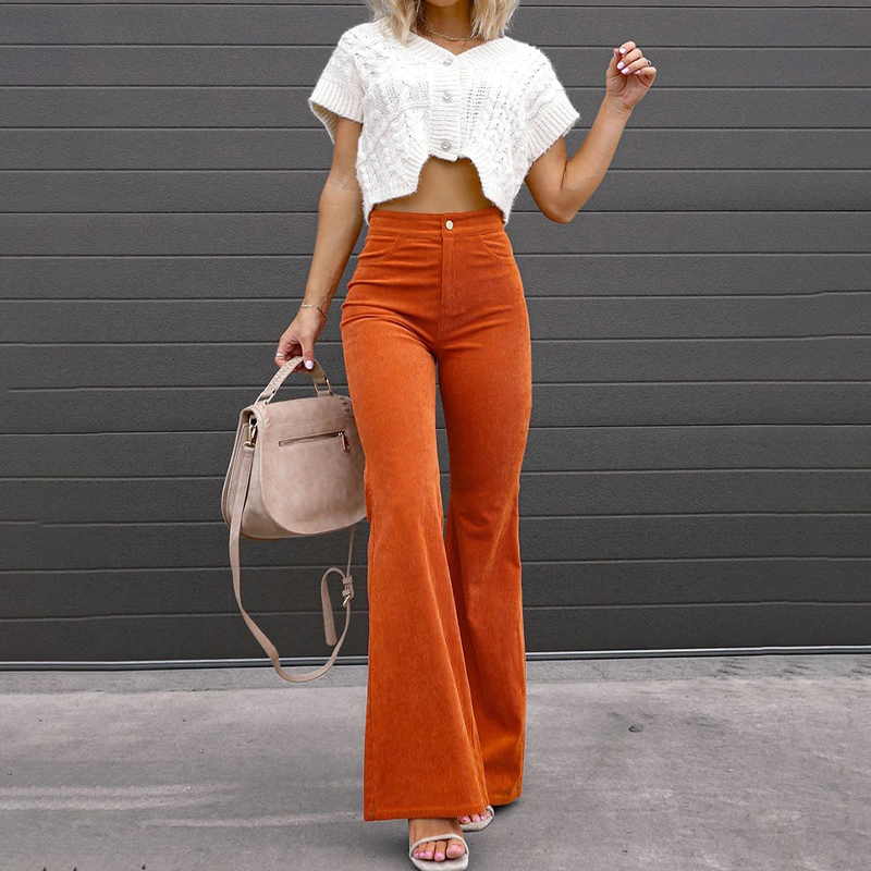Pantalon Évasé Écologique pour Femmes - Confort et Élégance au Quotidien