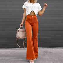 Pantalon Évasé Écologique pour Femmes - Confort et Élégance au Quotidien