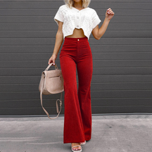 Pantalon Évasé Écologique pour Femmes - Confort et Élégance au Quotidien