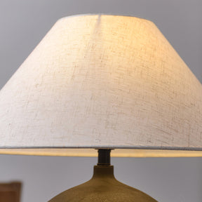 Lampe Rechargeable en Céramique - Design Intemporel avec Abat-jour en Lin