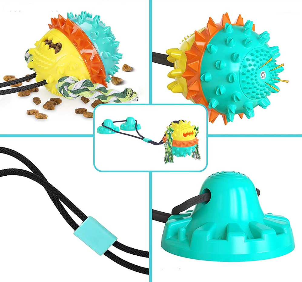 Jouet Interactif pour Chien - Durable avec Barres à Mâcher et Balles Roulantes
