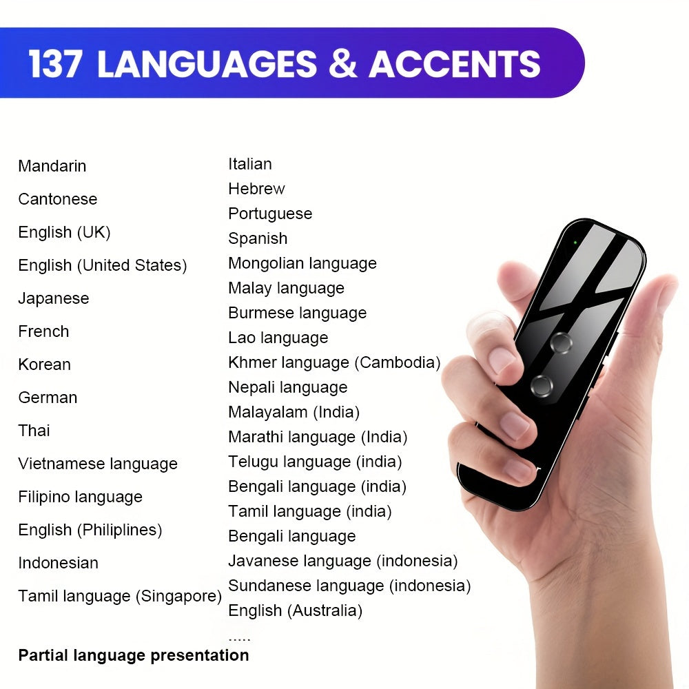 Traducteur de Langue Portable - Communication Facile en Voyage