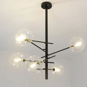 Lustre en Verre Élégant pour Maison - Design Raffiné et Ambiance Luxueuse