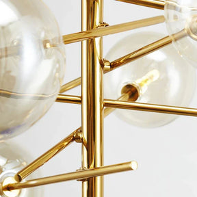 Lustre en Verre Élégant pour Maison - Design Raffiné et Ambiance Luxueuse