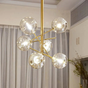 Lustre en Verre Élégant pour Maison - Design Raffiné et Ambiance Luxueuse