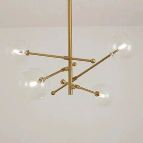 Lustre en Verre Élégant pour Maison - Design Raffiné et Ambiance Luxueuse