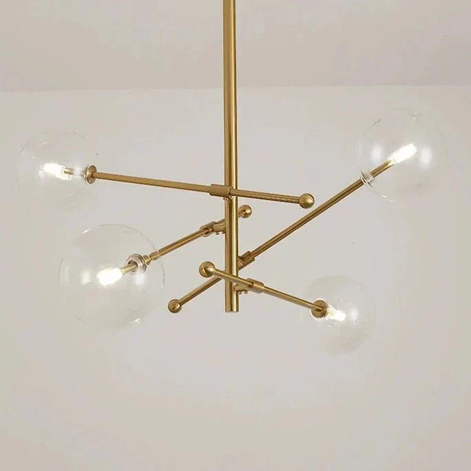 Lustre en Verre Élégant pour Maison - Design Raffiné et Ambiance Luxueuse
