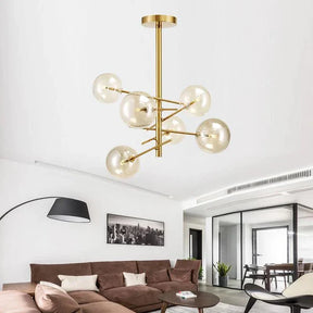Lustre en Verre Élégant pour Maison - Design Raffiné et Ambiance Luxueuse
