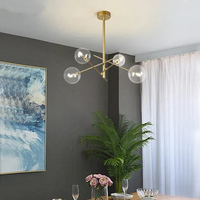 Lustre en Verre Élégant pour Maison - Design Raffiné et Ambiance Luxueuse