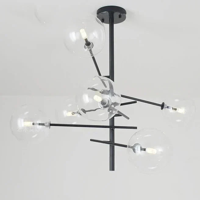 Lustre en Verre Élégant pour Maison - Design Raffiné et Ambiance Luxueuse