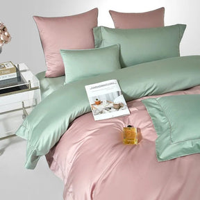 Housse de Couette en Coton Égyptien - Design Floral Élégant et Luxueux