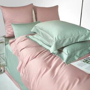 Housse de Couette en Coton Égyptien - Design Floral Élégant et Luxueux