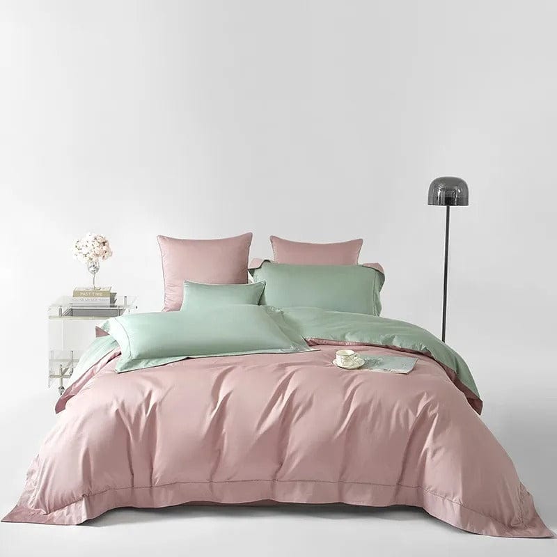Housse de Couette en Coton Égyptien - Design Floral Élégant et Luxueux