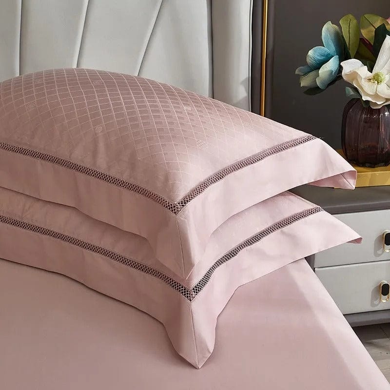 Literie en Coton Égyptien Rose - Luxe et Confort Inégalés
