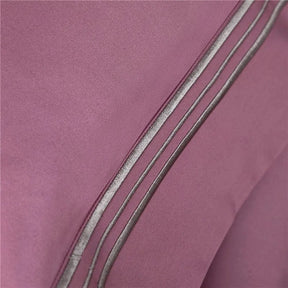Housse de Couette en Coton Égyptien - Confort Luxueux et Teinte Rose Douce