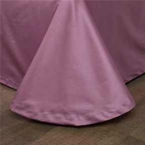 Housse de Couette en Coton Égyptien - Confort Luxueux et Teinte Rose Douce