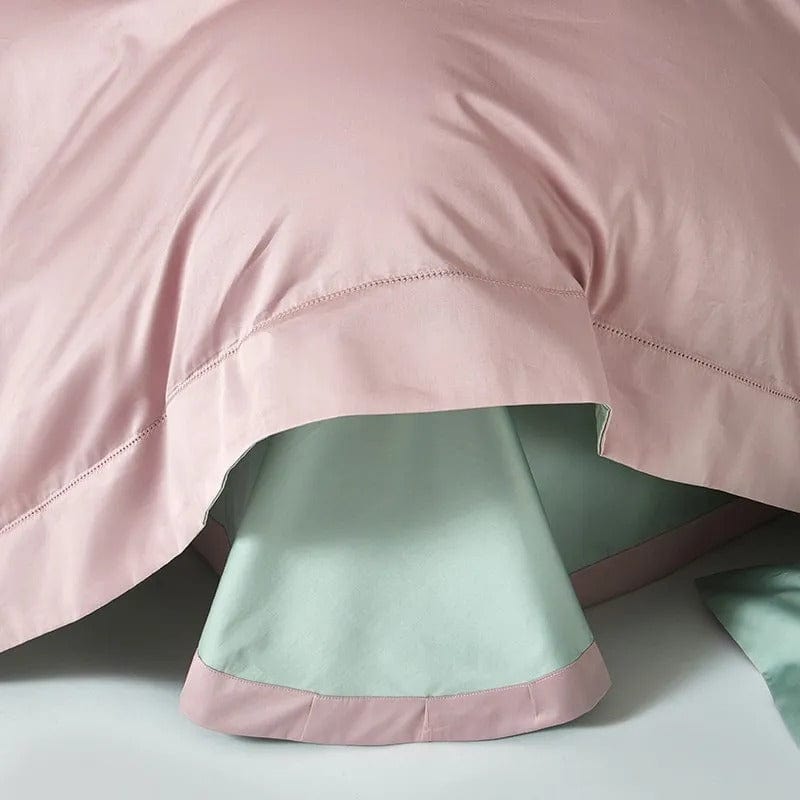 Housse de Couette en Coton Égyptien - Design Floral Élégant et Luxueux