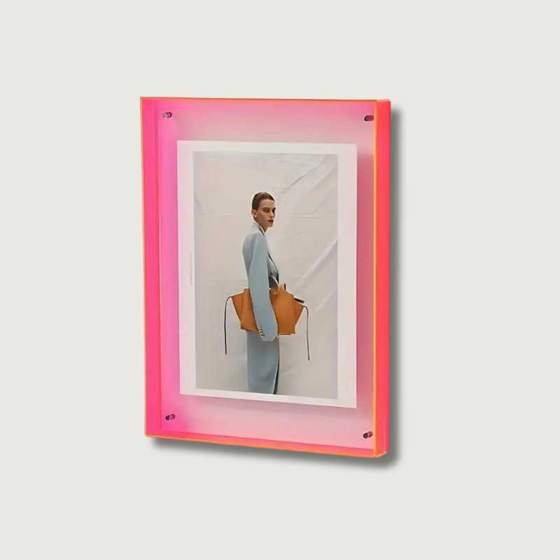 Cadre Photo Acrylique Minimaliste - Design Élégant pour Vos Souvenirs