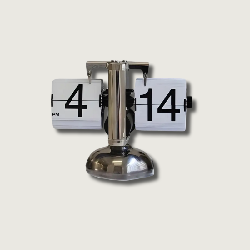 Horloge Flip Numérique Moderne - Design Rétro et Élégant