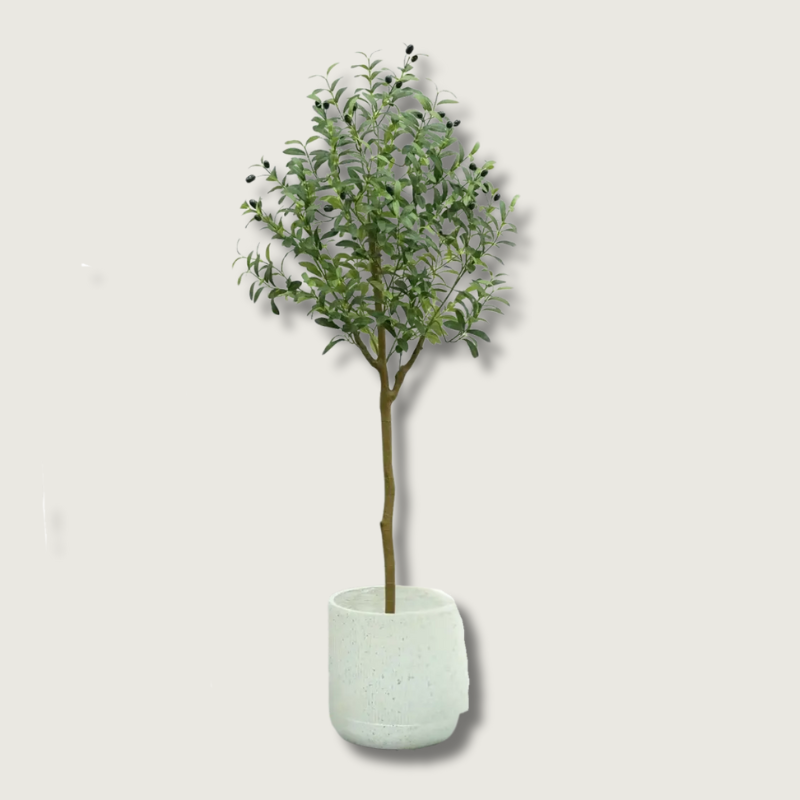 Arbre Olivier Artificiel Réaliste - Décoration Naturelle et Sans Entretien
