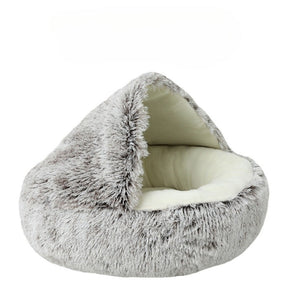Coussin Rond pour Chat - Panier Douillet et Sac de Couchage
