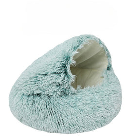 Coussin Rond pour Chat - Panier Douillet et Sac de Couchage