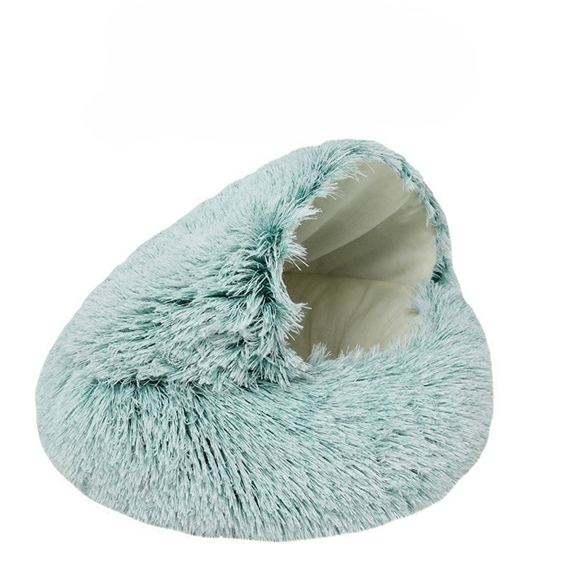 Coussin Rond pour Chat - Panier Douillet et Sac de Couchage