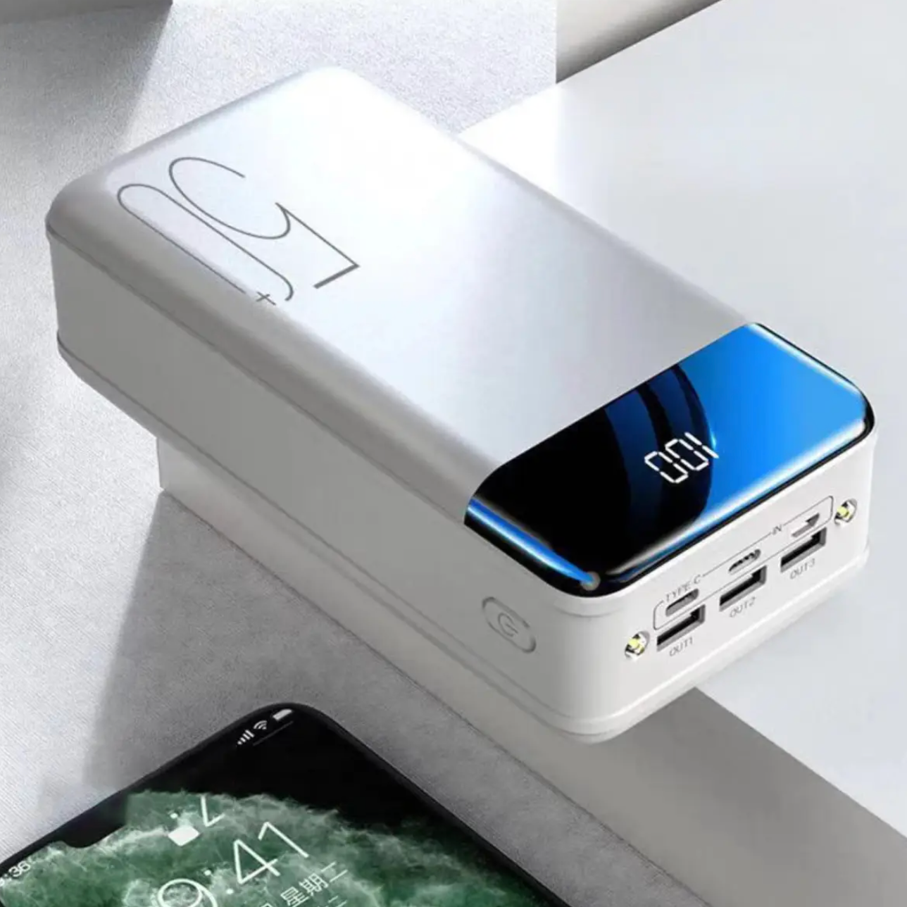 Batterie Externe 100 000mAh - Charge Super Rapide et Portable