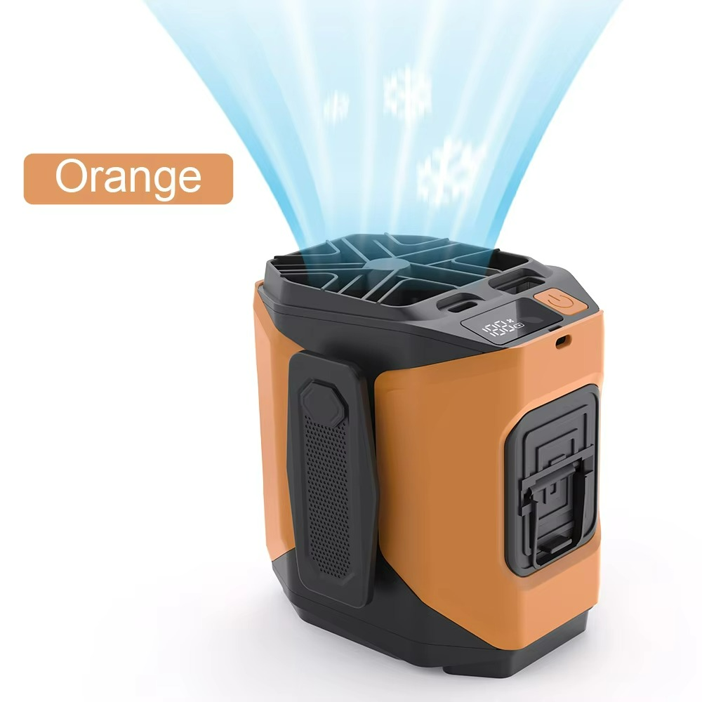 Ventilateur Portable avec Batterie Externe - Confort et Éclairage Pratique en Déplacement