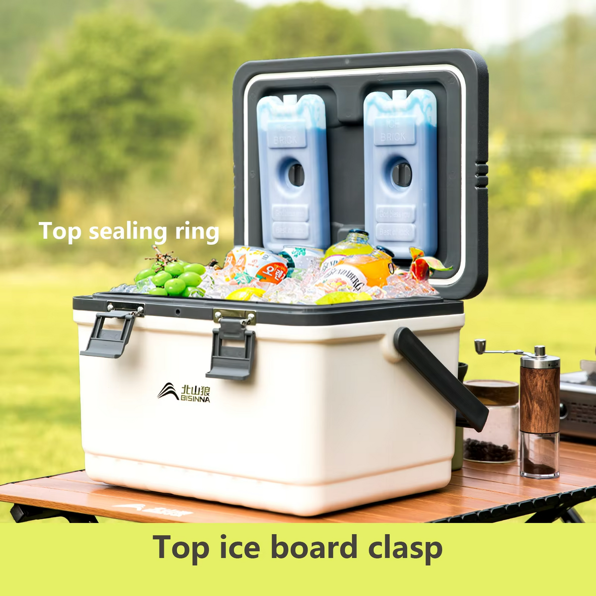 Refroidisseur Portable Grande Capacité - Conservation du Froid Durable jusqu'à 48 Heures