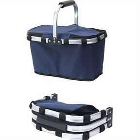Panier Isotherme Pliable pour Pique-Nique - Élégant et Pratique pour Vos Sorties