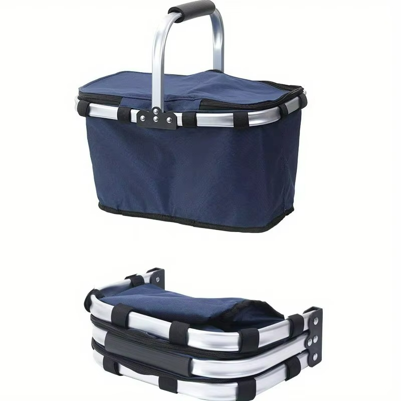 Panier Isotherme Pliable pour Pique-Nique - Élégant et Pratique pour Vos Sorties