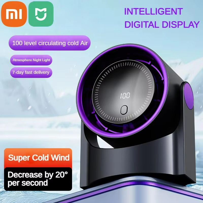 Ventilateur Portable Silencieux - Affichage Numérique et Humidification Intégrée