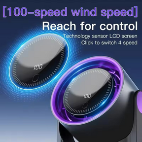 Ventilateur Portable Silencieux - Affichage Numérique et Humidification Intégrée