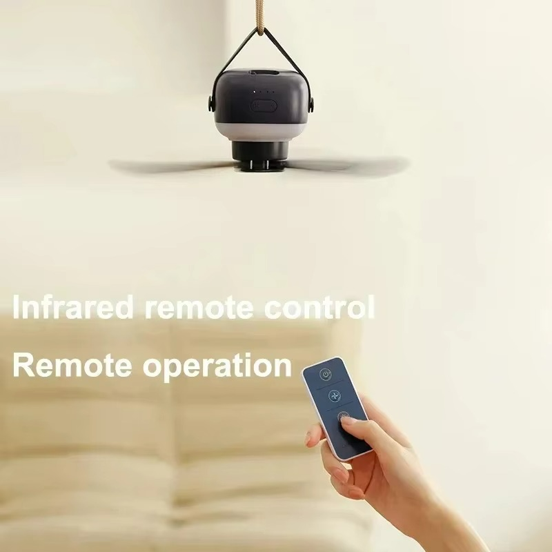 Ventilateur de Plafond Portable pour Camping - Confort et Élégance en Plein Air