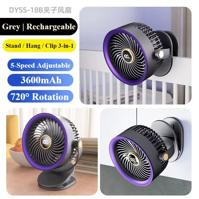 Ventilateur Portable Rechargeable USB - Refroidissement Silencieux et Efficace