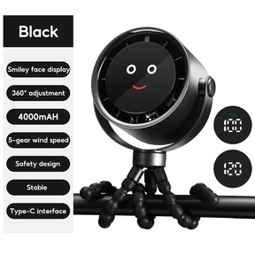 Ventilateur Portable Rechargeable USB - Refroidissement Silencieux et Efficace