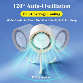 Ventilateur Portable Rechargeable USB - Refroidissement Silencieux et Efficace