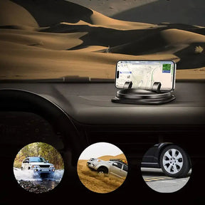 Support de Téléphone de Voiture - Rotation à 360° et Installation Facile