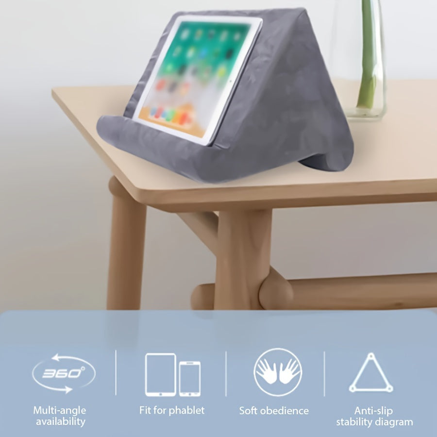 Support de Tablette Ajustable - Tissu Doux et Angles Personnalisables