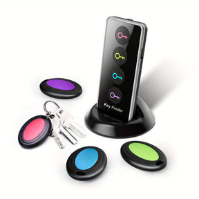 Localisateur de Clés Compact 4-en-1 - Avec Lampe LED et Récepteurs Codés