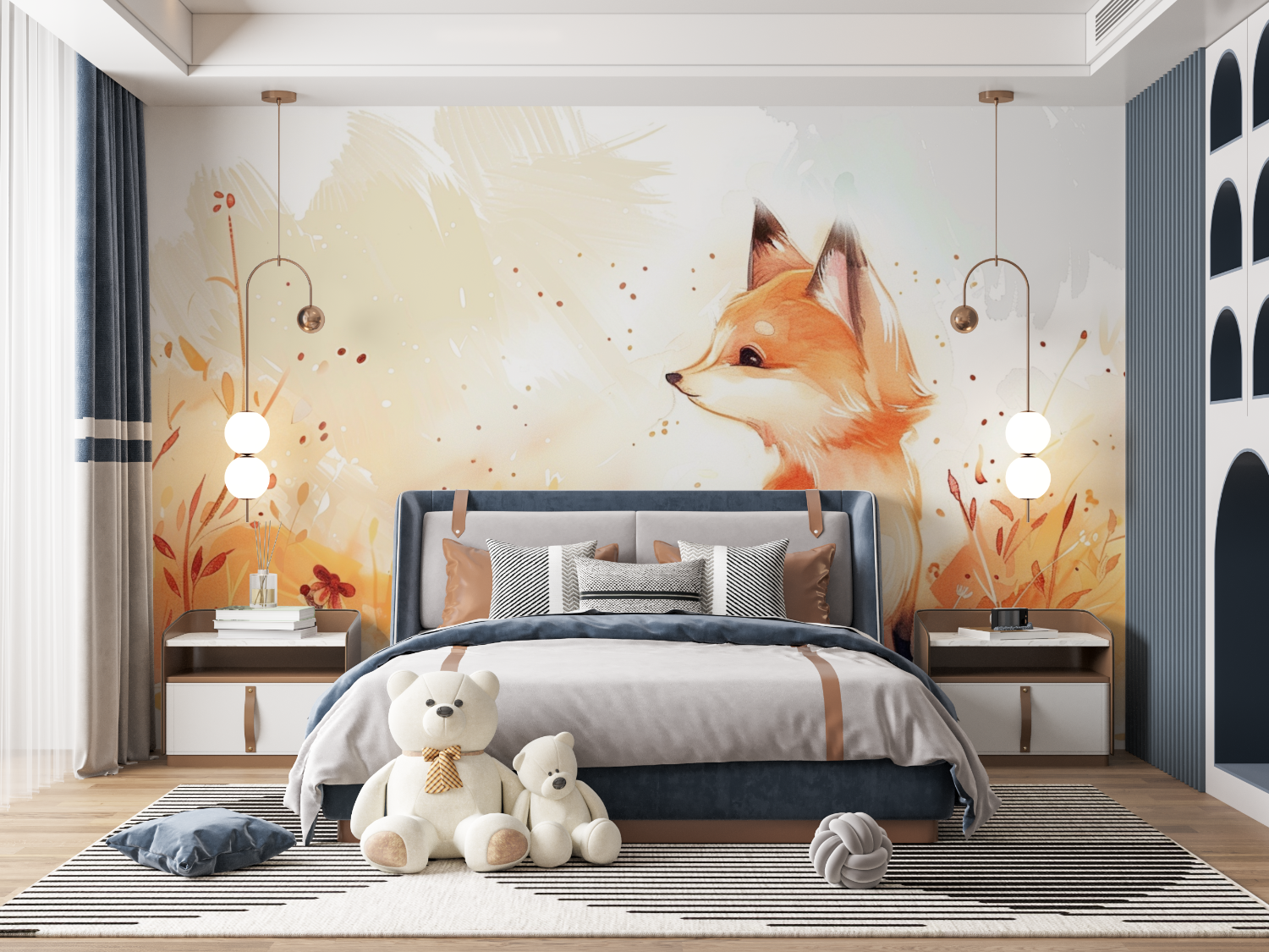 Children's Fox Wallpaper