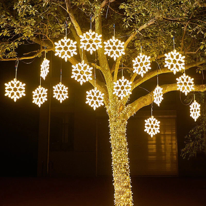 Éclairages LED Flocon de Neige - Résistants aux Intempéries et Énergétiquement Efficaces
