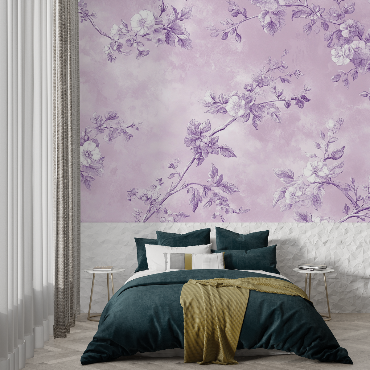 Papier Peint Lilas Mauve