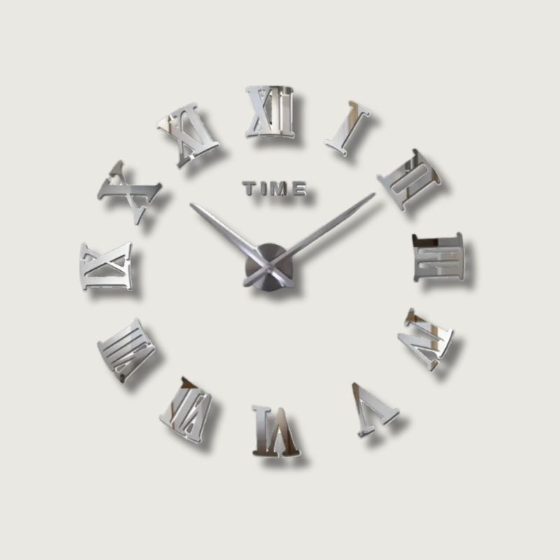 Horloge Murale Géométrique Moderne - Décoration Élégante pour Salon