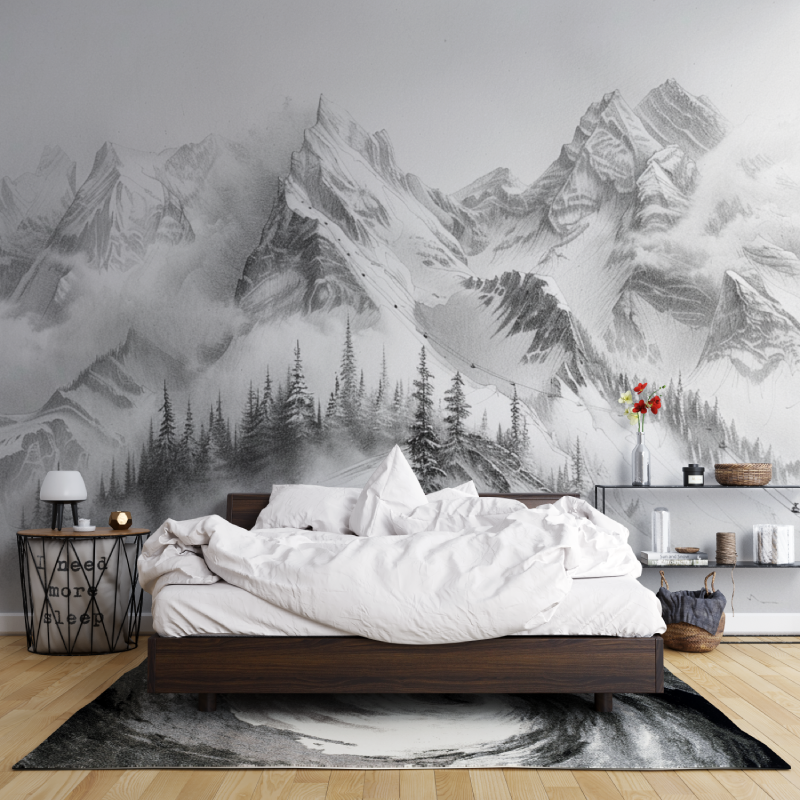 Papier Peint Montagne Sommet De Chamonix