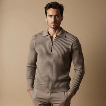 Pull à Col Zippé pour Homme - Élégance et Confort au Quotidien