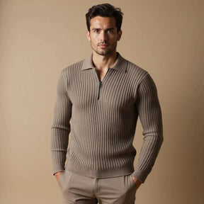 Pull à Col Zippé pour Homme - Élégance et Confort au Quotidien