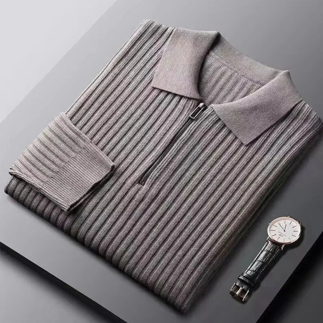 Pull à Col Zippé pour Homme - Élégance et Confort au Quotidien