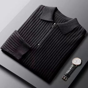 Pull à Col Zippé pour Homme - Élégance et Confort au Quotidien